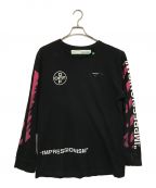 OFFWHITEオフホワイト）の古着「DIAG STENCIL L／S TEE」｜ブラック