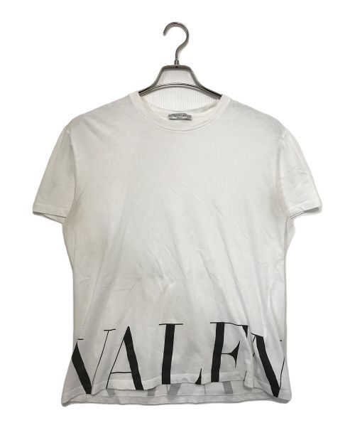 VALENTINO（ヴァレンティノ）VALENTINO (ヴァレンティノ) ロゴプリントTシャツ ホワイト サイズ:Ⅼの古着・服飾アイテム