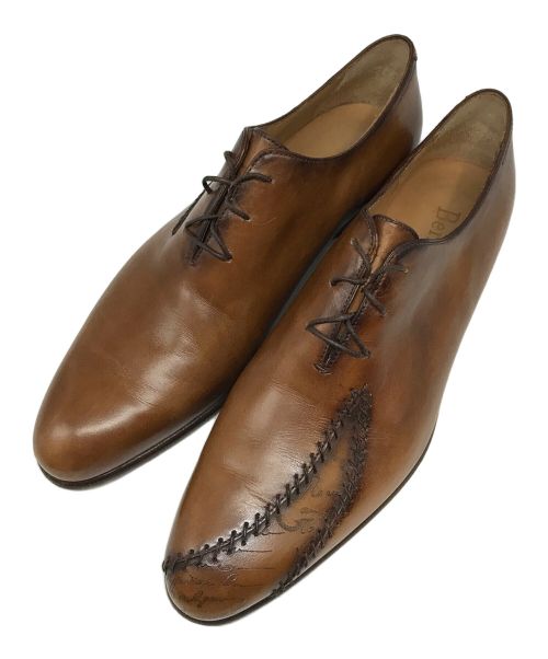 Berluti（ベルルッティ）Berluti (ベルルッティ) ラピエセルプリゼ カリグラフィ レザーシューズ ブラウン サイズ:7 1/2の古着・服飾アイテム