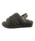 UGG (アグ) FLUFF YEAH SLIDE グレー サイズ:23cm：6000円