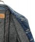 中古・古着 LEVI'S (リーバイス) 裏ブランケットデニムジャケット インディゴ サイズ:42：6000円