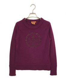 TORY BURCH（トリーバーチ）の古着「ウールニット」｜パープル