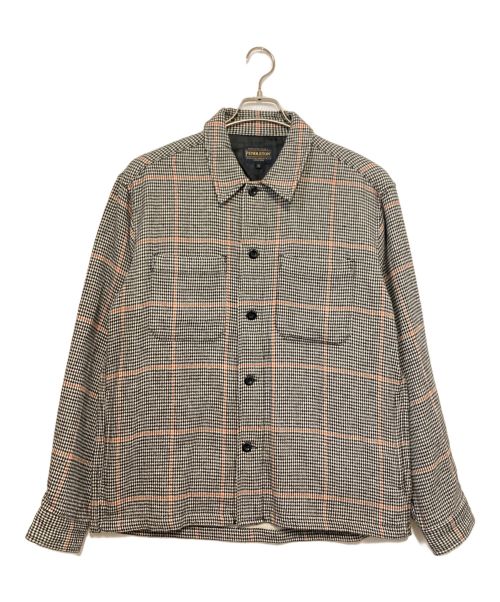 PENDLETON（ペンドルトン）PENDLETON (ペンドルトン) 千鳥柄シャツジャケット ブラック×ホワイト サイズ:Mの古着・服飾アイテム