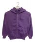 X-LARGE（エクストララージ）の古着「PIGMENT DYED EMBOSS LOGO ZIP HOODED SWEAT」｜パープル