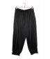 s'yte（サイト）の古着「HIGH-GAUGE POLYESTER SMOOTH JERSEY PANTS WITH RIBBED HEMS」｜ブラック