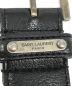 中古・古着 Saint Laurent Paris (サンローランパリ) レザーベルト ブラック：14000円