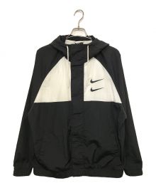 NIKE（ナイキ）の古着「SWOOSH HOODY WOVEN JACKET」｜ホワイト×ブラック