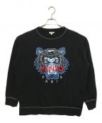 KENZOケンゾー）の古着「Contrasted Stitch Tiger Sweatshirt」｜ブラック