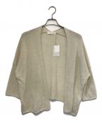 evam evaエヴァムエヴァ）の古着「linen coil cardigan」｜ベージュ