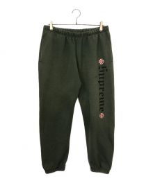 SUPREME×INDEPENDENT（シュプリーム×インディペンデント）の古着「Fuck The Rest Sweatpant」｜グリーン