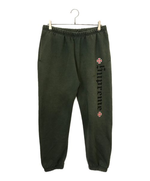 SUPREME（シュプリーム）SUPREME (シュプリーム) INDEPENDENT (インディペンデント) Fuck The Rest Sweatpant グリーン サイズ:Mの古着・服飾アイテム