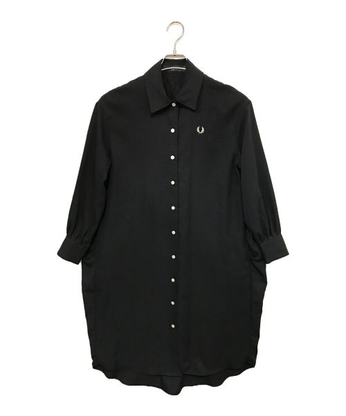 FRED PERRY（フレッドペリー）FRED PERRY (フレッドペリー) シャツワンピース ブラック サイズ:UK 8の古着・服飾アイテム