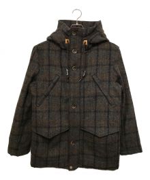 The Duffer of ST.George×Harris Tweed（ザ ダファーオブセントジョージ×ハリスツイード）の古着「ツイードダウンジャケット」｜ブラウン