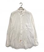 H BEAUTY&YOUTHエイチ ビューティー&ユース）の古着「BALLOON SLEEVE REGULAR COLLAR SHIRT」｜ホワイト