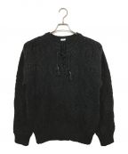 fujimotoフジモト）の古着「Henry Neck Sweater with Butterfly」｜ブラック