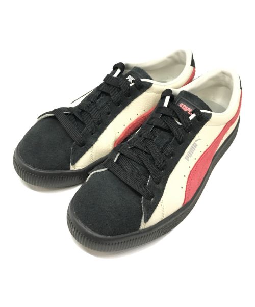 PUMA（プーマ）PUMA (プーマ) SUEDE VTG STAPLE ATMOS ブラック×ピンク サイズ:27㎝の古着・服飾アイテム