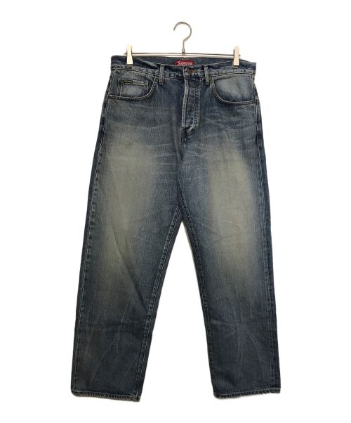 SUPREME（シュプリーム）SUPREME (シュプリーム) Distressed Loose Fit Selvedge Jean インディゴ サイズ:81cm (W32)の古着・服飾アイテム