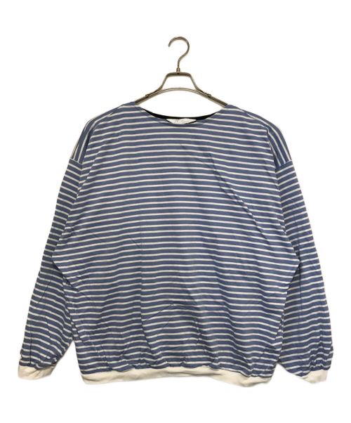 ANCELLM（アンセルム）ANCELLM (アンセルム) Boat Neck Over LS ブルー サイズ:SIZE2の古着・服飾アイテム