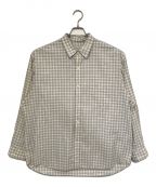 STEVEN ALANスティーブンアラン）の古着「POPLIN REGULAR COLLAR SHIRT-LOOSE」｜ホワイト