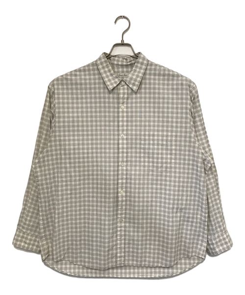 STEVEN ALAN（スティーブンアラン）STEVEN ALAN (スティーブンアラン) POPLIN REGULAR COLLAR SHIRT-LOOSE ホワイト サイズ:XLの古着・服飾アイテム