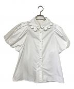 Blueleaブルレア）の古着「Scallop balloon blouse」｜ホワイト