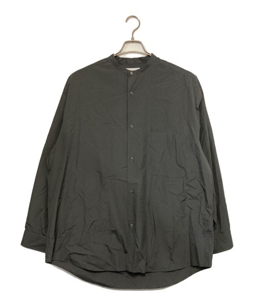 Graphpaper（グラフペーパー）Graphpaper (グラフペーパー) BROAD OVERSIZED L/S BAND COLLAR SHIRT グレー サイズ:Freeの古着・服飾アイテム