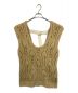 Eaphi（エフィ）の古着「U NECK LEAF PATTERN KNIT VEST」｜ブラウン