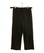 AURALEEオーラリー）の古着「FINX HARD TWIST GABARDINE PANTS」｜ブラック