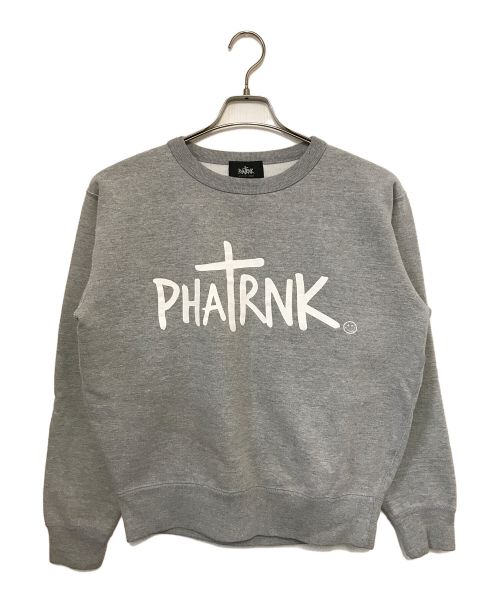 PHATRNK（ファットランク）PHATRNK (ファットランク) ロゴクルーネックスウェット グレー サイズ:Sの古着・服飾アイテム