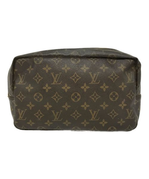 LOUIS VUITTON（ルイ ヴィトン）LOUIS VUITTON (ルイ ヴィトン) トゥルース・トワレット　コスメポーチ ブラウンの古着・服飾アイテム