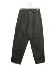 Graphpaper (グラフペーパー) Colorfast Denim Two Tuck Tapered Pants グレー サイズ:1