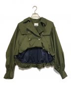 OMMOオーエムエムオー）の古着「BALLOON TRENCH BLOUSON」｜カーキ