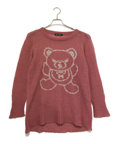 Hysteric Glamour（ヒステリックグラマー）Hysteric Glamour (ヒステリックグラマー) モヘヤ混ローゲージニット ピンク サイズ:FREEの古着・服飾アイテム