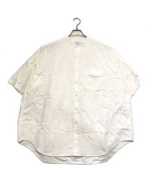 Graphpaper（グラフペーパー）の古着「Oxford S/S Oversized Band Collar Shirt」｜ホワイト