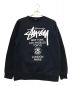 stussy（ステューシー）の古着「ロゴプリントスウェット」｜ネイビー