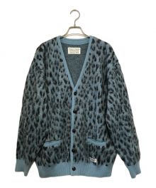 WACKO MARIA（ワコマリア）の古着「LEOPARD HEAVY MOHAIR CARDIGAN」｜ブルー