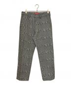 SUPREMEシュプリーム）の古着「20AW Work Pant Black Houndstooth」｜ブラック×ホワイト