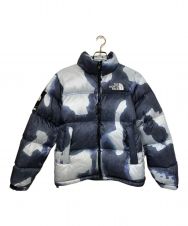 SUPREME (シュプリーム) THE NORTH FACE (ザ ノース フェイス) Bleached Denim Print Nuptse Jacket インディゴ サイズ:S