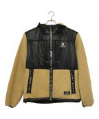 NEIGHBORHOODネイバーフッド）の古着「19AW WAVES PLTC E-JKT / フリースジャケット」｜カーキ×ブラック