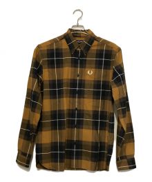 FRED PERRY（フレッドペリー）の古着「23AW TARTAN SHIRT-OXBLOOD DARK CARAMEL」｜ブラック×ブラウン