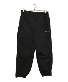 thisisneverthat×UNIVERSAL PRODUCTS.（ディスイズネバーザット×ユニバーサルプロダクツ）の古着「21SS EMBROIDERED TRACK PANTS」｜ブラック