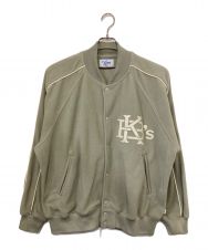 KEBOZ (ケボズ) FLEECE VARSITY JACKET グレー サイズ:M