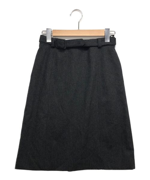 CHANEL（シャネル）CHANEL (シャネル) ウールスカート グレー サイズ:40の古着・服飾アイテム