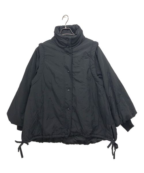 Alumu（エルム）Alumu (エルム) 2way volume design outer ブラック サイズ:FREEの古着・服飾アイテム