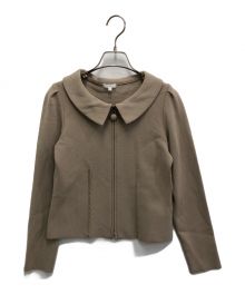 TO BE CHIC（トゥービーシック）の古着「ニットジャケット」｜ベージュ