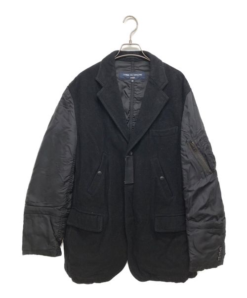 COMME des GARCONS HOMME（コムデギャルソン オム）COMME des GARCONS HOMME (コムデギャルソン オム) ドッキングジャケット ブラック サイズ:Mの古着・服飾アイテム