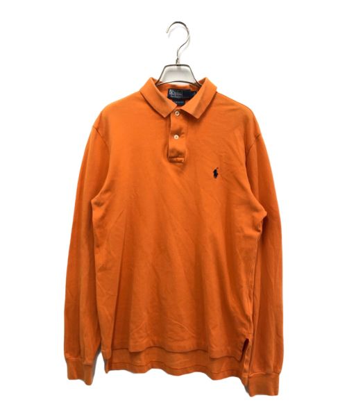 POLO RALPH LAUREN（ポロ・ラルフローレン）POLO RALPH LAUREN (ポロ・ラルフローレン) 長袖ポロシャツ オレンジ サイズ:Mの古着・服飾アイテム