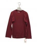 FUMIKA UCHIDAフミカウチダ）の古着「SEPARATE LONG-SLEEVE TEE」｜バーガンディー