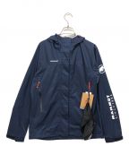 MAMMUTマムート）の古着「Microlayer 160 Years HS Hooded Jacket AF Women」｜ネイビー