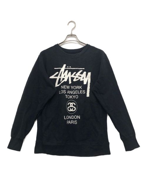 stussy（ステューシー）stussy (ステューシー) スウェット ブラック サイズ:Mの古着・服飾アイテム